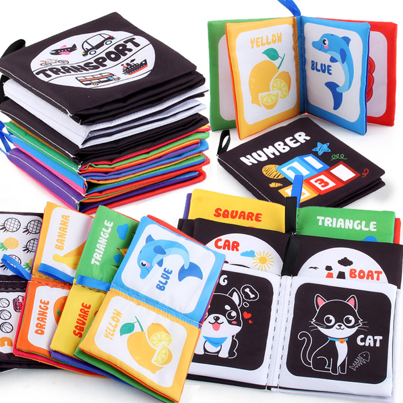 Kids Education Book - หนังสือผ้าสำหรับทารกแรกเกิด0-12เดือนหนังสือ3D นิ่มสำหรับเด็กรูปสัตว์ของเล่นเพื่อการเรียนรู้แบบมอนเตสซอรี่สำหรับเด็กของขวัญ