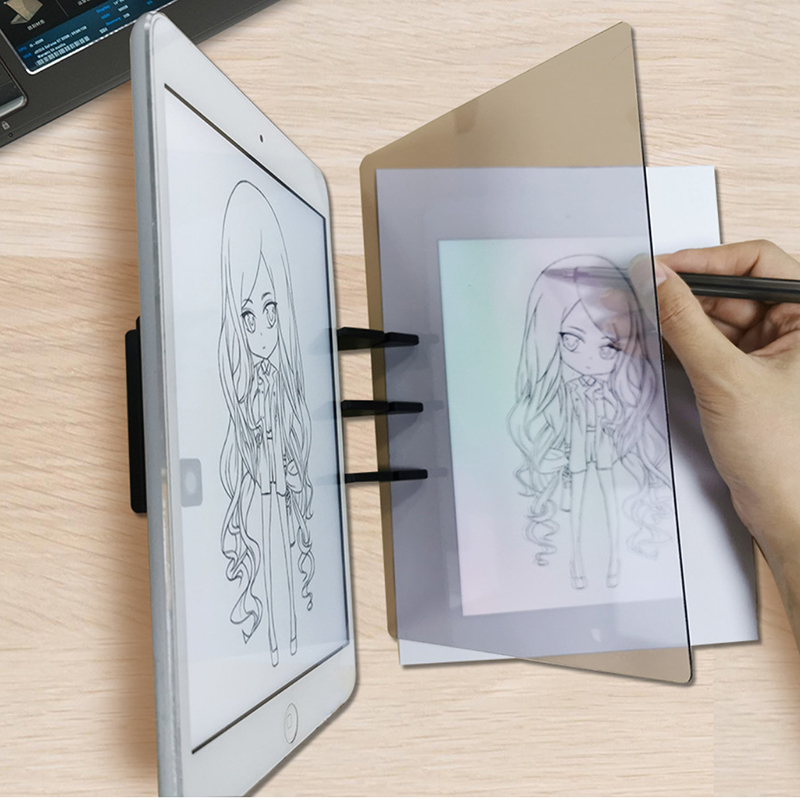 Drawing Projector Kids - เด็ก LED วาดภาพคณะกรรมการคัดลอกโปรเจคเตอร์ภาพวาด Tracing Board Sketch