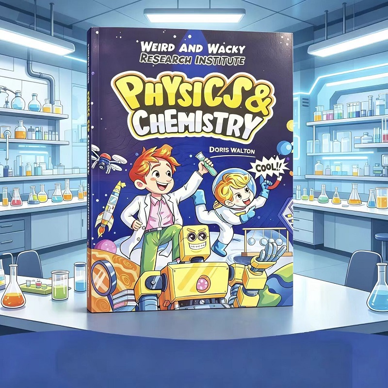 Kids Education Book - หนังสือการ์ตูนวิทยาศาสตร์สำหรับเด็กวัยเรียนรู้เบื้องต้น ฟิสิกส์ คימี ธรรมชาติศาสตร์ สำหรับเด็กชายและเด็กหญิง