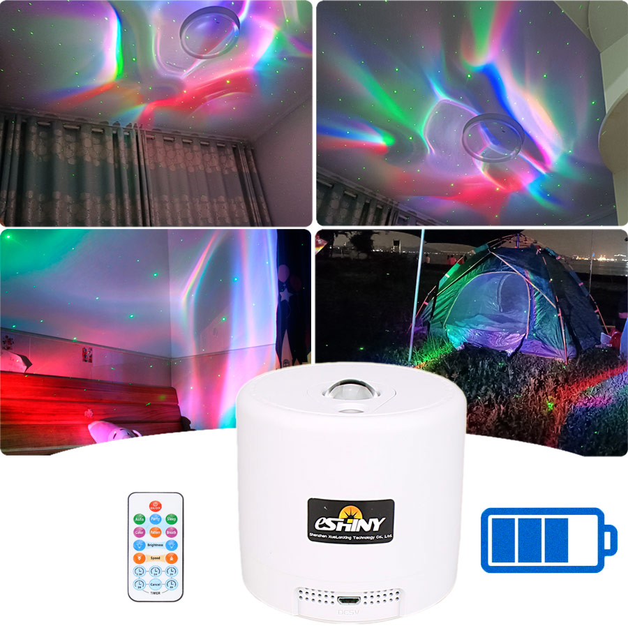 Drawing Projector Kids - โปรเจคเตอร์แสงเลเซอร์ SA204 RGB LED สร้างแสงออโรร่า แสงสีเขียวกลางคืน