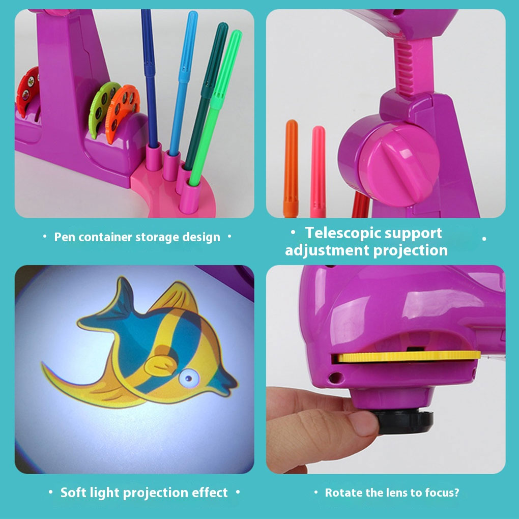โต๊ะวาดภาพสำหรับเด็กพร้อมโปรเจ - Drawing Projector Kids บทวิจารณ์และราคา