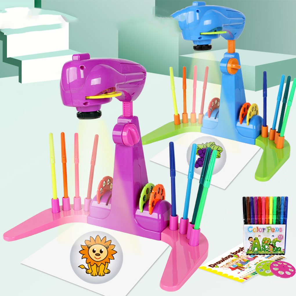 โต๊ะวาดภาพสำหรับเด็กพร้อมโปรเจ - Drawing Projector Kids บทวิจารณ์และราคา