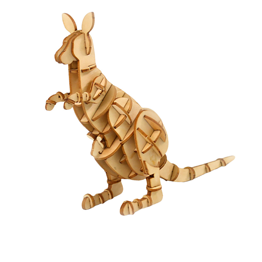 ปริศนาไม้รูปจิงโจ้ 3 มิติ ของเ - Kangaroo Kids Education บทวิจารณ์และราคา